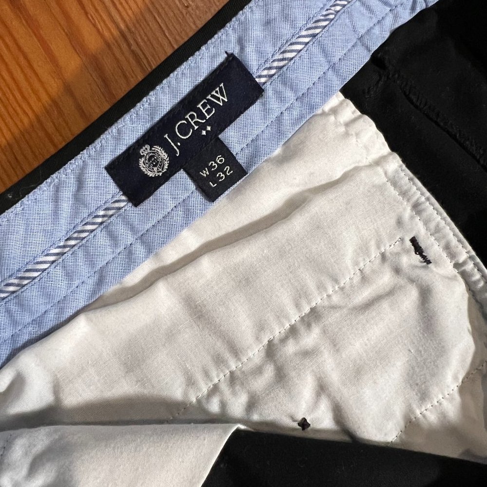 J.Crew Black Chino 36x32
